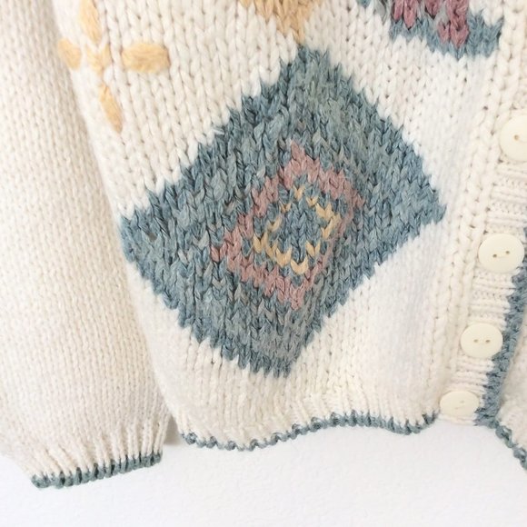 Allison Britney Vintage Cardigan Sweater Women's Size Medium - Picture 3 of 7